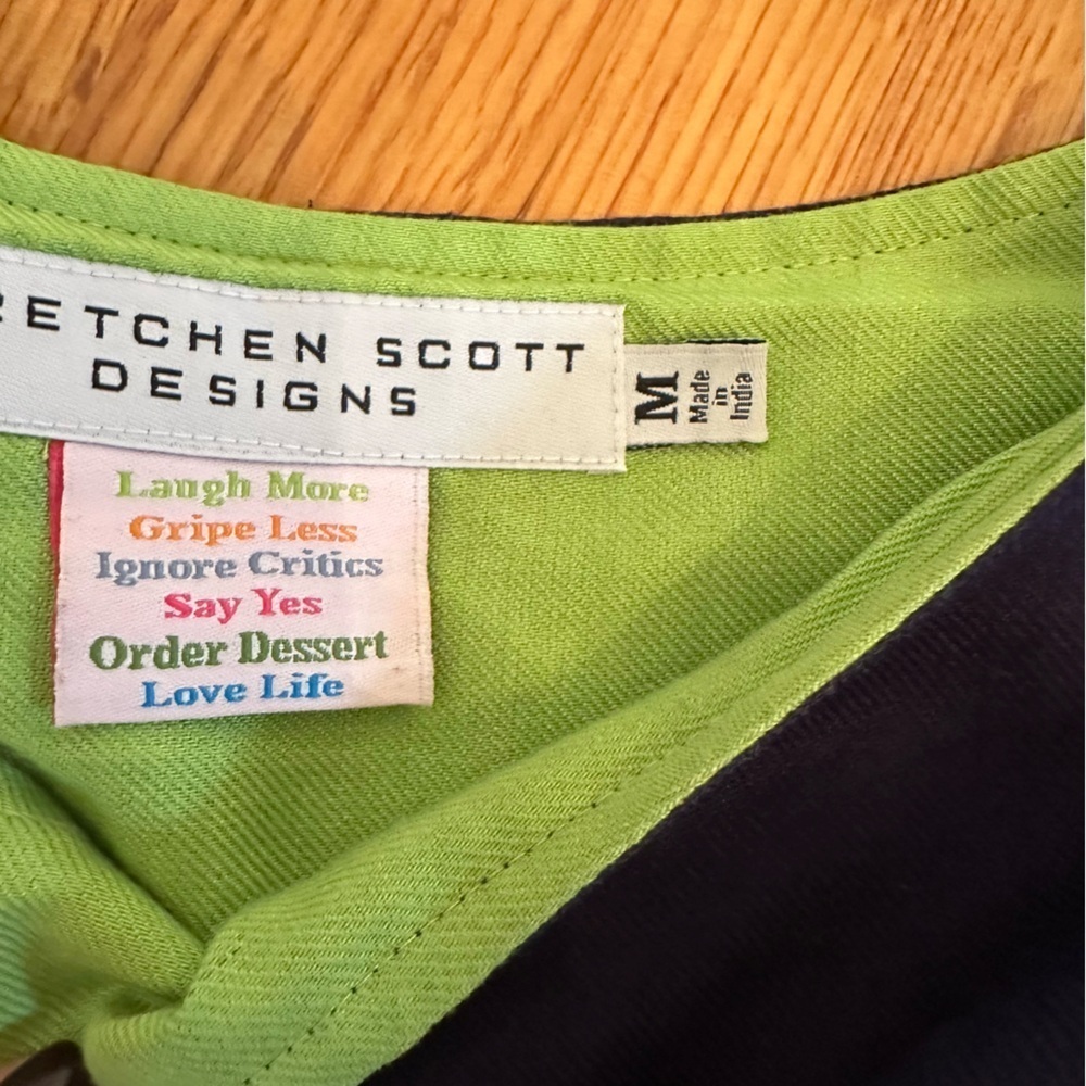 Gretchen Scott Designs Dress 3/4 Sleeve, Size Medium (j5) - Picture 7 of 11